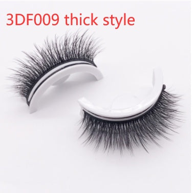 Reusable Mink Lashes Natural False Eyelashes+ Self Adhesive Glue
