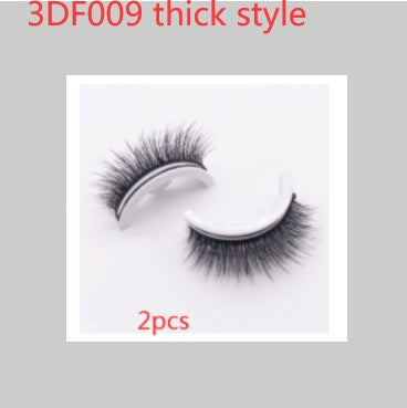 Reusable Mink Lashes Natural False Eyelashes+ Self Adhesive Glue
