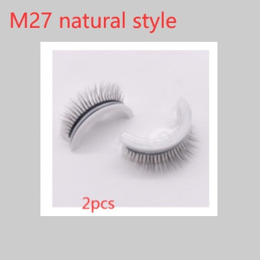Reusable Mink Lashes Natural False Eyelashes+ Self Adhesive Glue