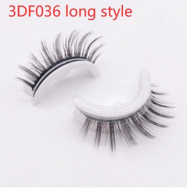 Reusable Mink Lashes Natural False Eyelashes+ Self Adhesive Glue