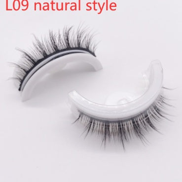 Reusable Mink Lashes Natural False Eyelashes+ Self Adhesive Glue