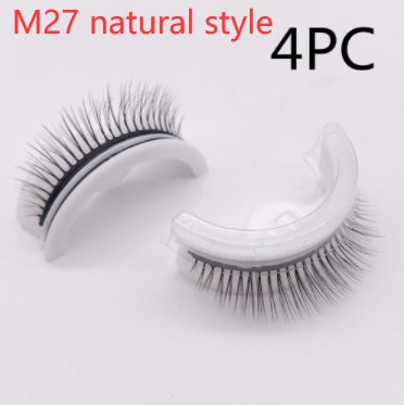 Reusable Mink Lashes Natural False Eyelashes+ Self Adhesive Glue