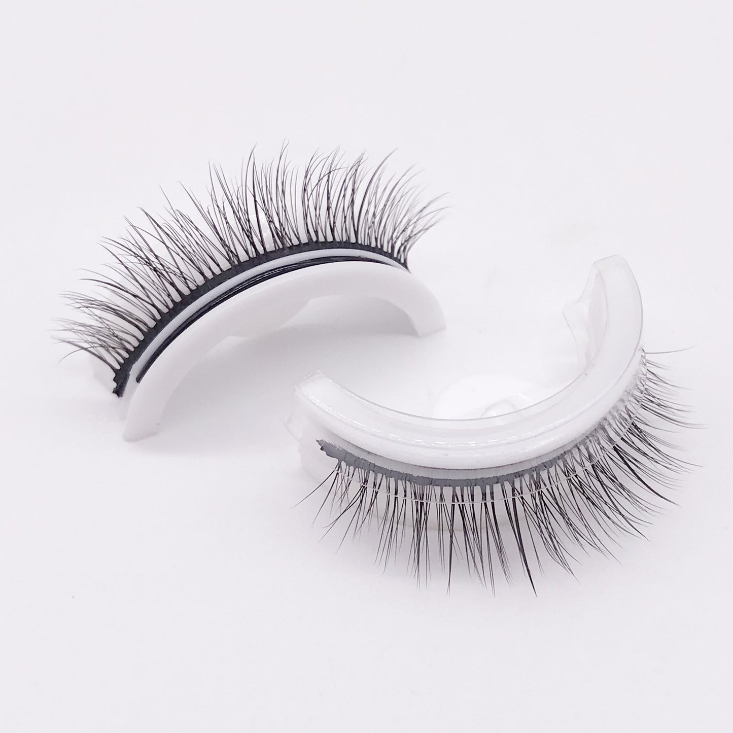 Reusable Mink Lashes Natural False Eyelashes+ Self Adhesive Glue