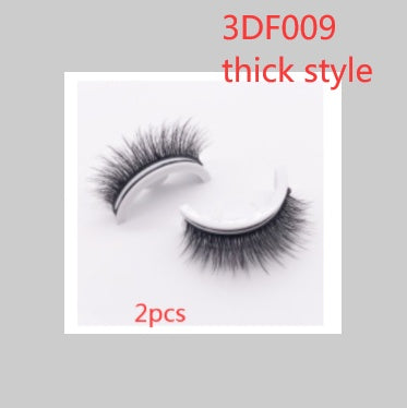 Reusable Mink Lashes Natural False Eyelashes+ Self Adhesive Glue