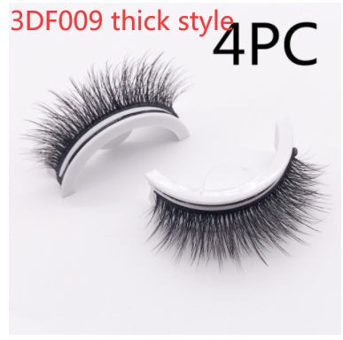 Reusable Mink Lashes Natural False Eyelashes+ Self Adhesive Glue