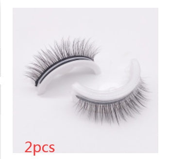 Reusable Mink Lashes Natural False Eyelashes+ Self Adhesive Glue