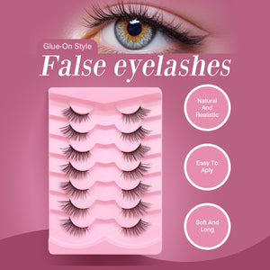 Natural Wispy Lashes With Natural Look