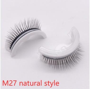 Reusable Mink Lashes Natural False Eyelashes+ Self Adhesive Glue