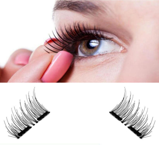 False Eyelashes 6D Magnetic Eye Lashes Double Magnet