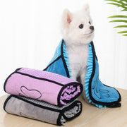 Super Absorbent Dog Bathrobe Microfiber Bath Towels Quick-Drying