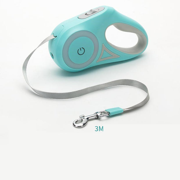 Retractable Leash And Dog Collar Spotlight Automatic