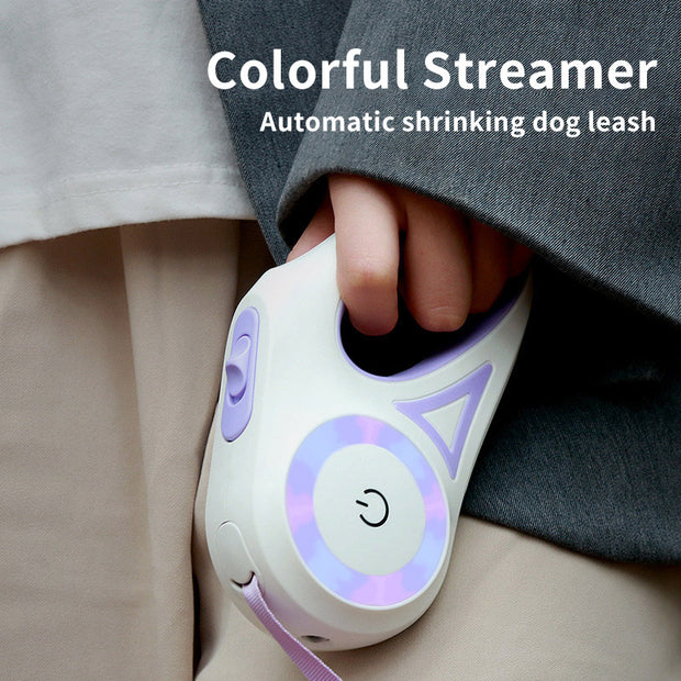 Retractable Leash And Dog Collar Spotlight Automatic