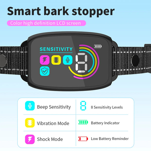 Smart Automatic Anti-Barking Dog Collar-Rechargeable