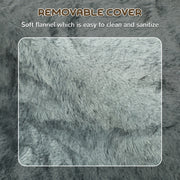 Three-Step Dog Stairs With Washable Plush Cover