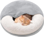 Enclosed Pet Bed Cave - Washable