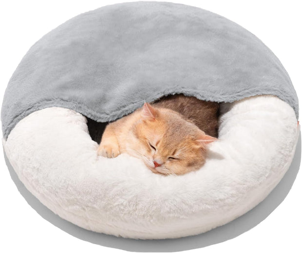 Enclosed Pet Bed Cave - Washable